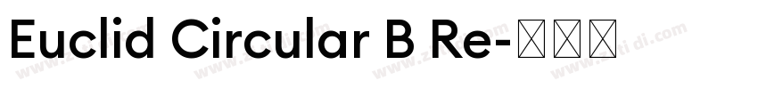 Euclid Circular B Re字体转换